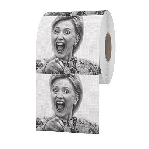 Туалетная бумага с Клинтон обошла по популярности рулоны с Трампом
