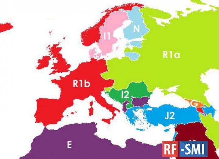 Если бы границы Европы формировались бы по принципу хромосом у населения