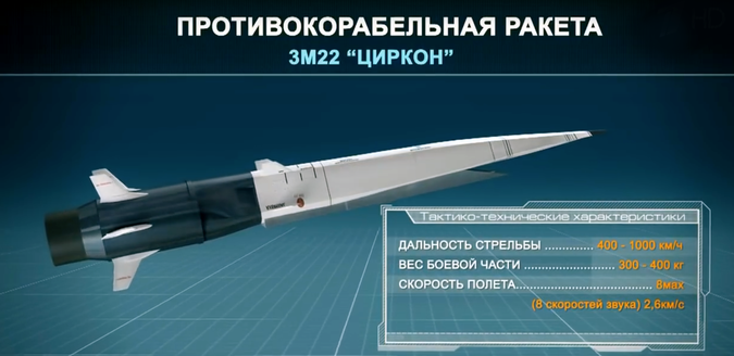 В. Путин впервые рассказал о новейшей гиперзвуковой ракете "Циркон"