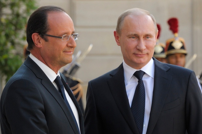 К Владимиру Путину мчится  Президент Франции Франсуа Олланд!