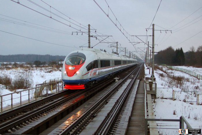 Между Москвой и Петербургом застряли восемь скоростных поездов