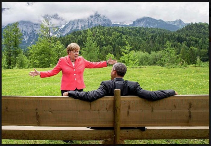 Одна фотография, которая олицетворяет отношения Германии и США