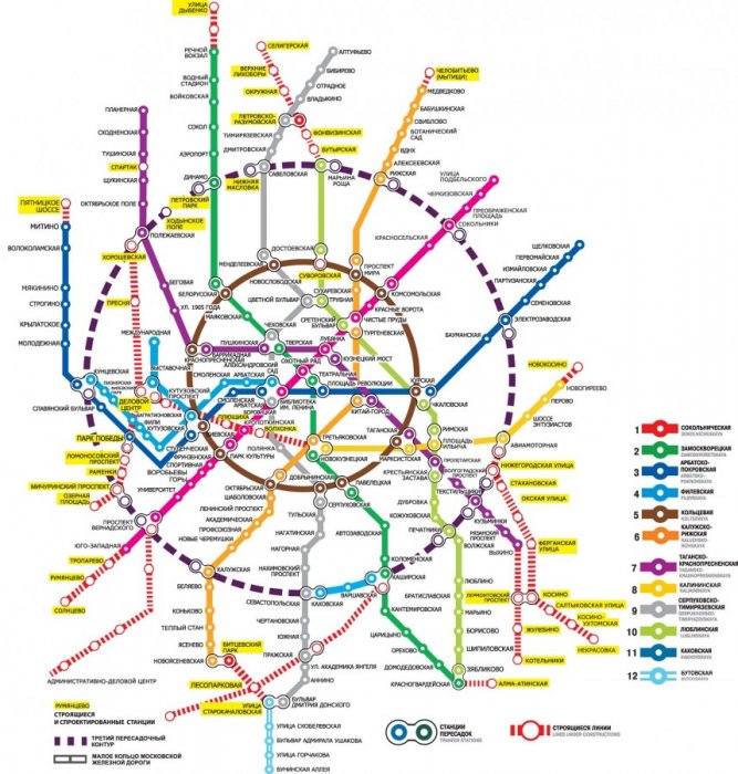 Второе кольцо московского метрополитена заработает в  2018 году