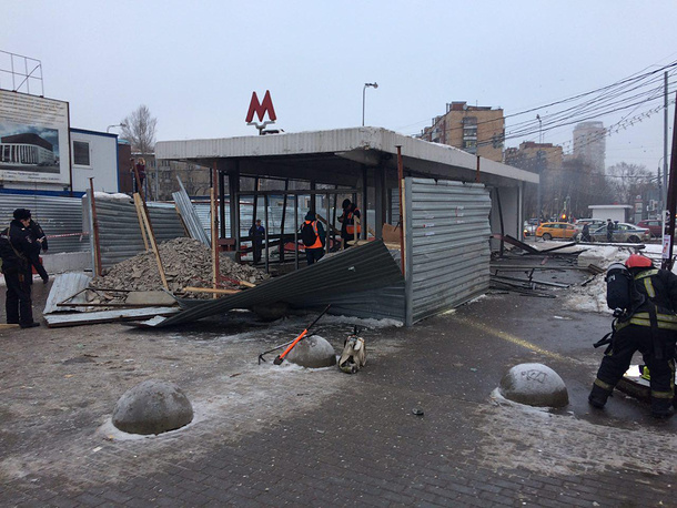 В переходе у метро "Коломенская" в Москве произошел взрыв