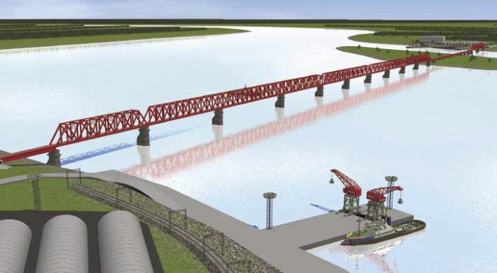 В Амурской области началось строительство моста между Россией и Китаем