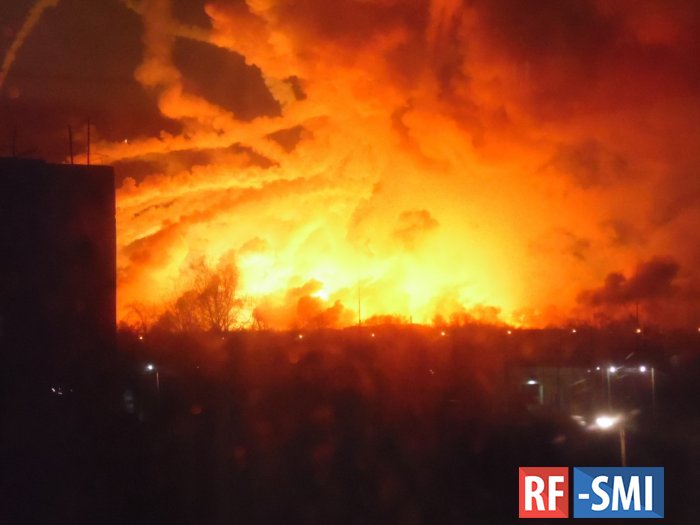 В Харьковской обл. произошел взрыв на крупном военном складе