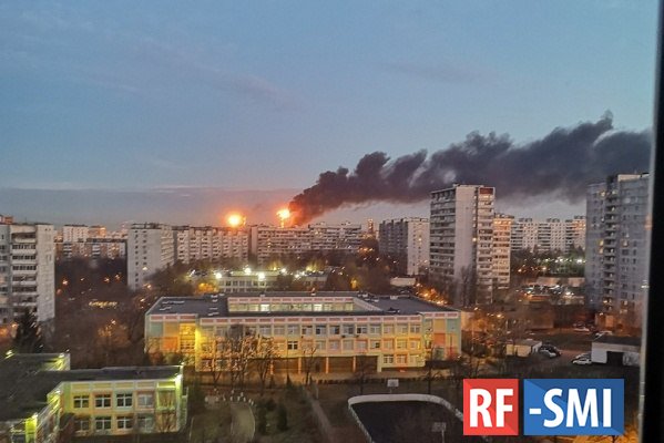 Пожар на нефтеперерабатывающем заводе в Капотне