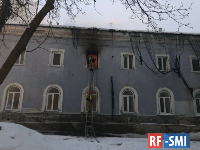 Начался пожар в монастырском комплексе Киево-Печерской лавры