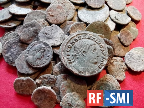 Голодный барсук раскопал клад с 209 римскими монетами