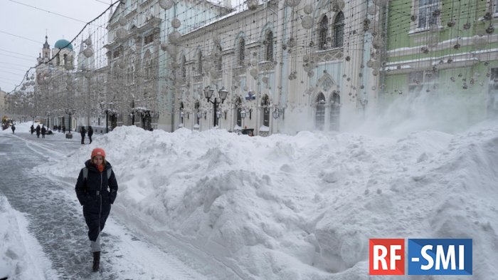 До 6 см снега выпало в Москве 21 января