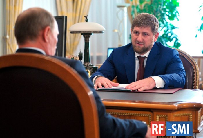 Пресс-служба Кадырова сообщила о его встрече в Москве с Путиным