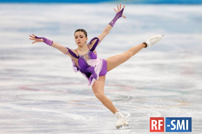   Фигуристка Камила Валиева заняла первое место в короткой программе командного турнира Олимпиады в Пекине