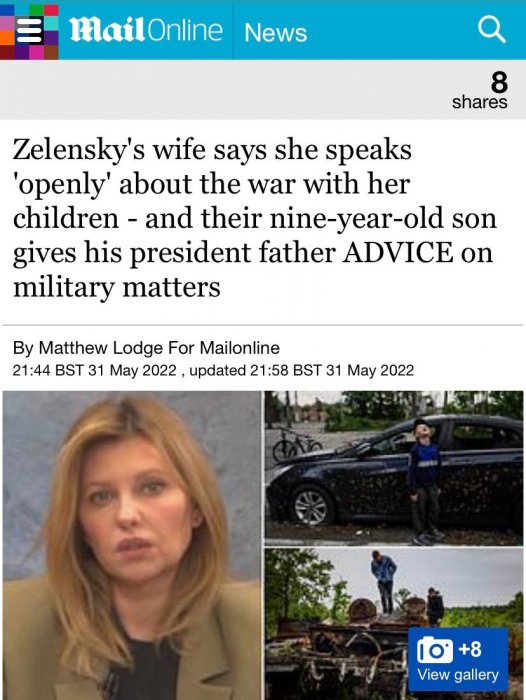 9-летний сын Зеленского советует отцу куда и чем стрелять на Донбассе...