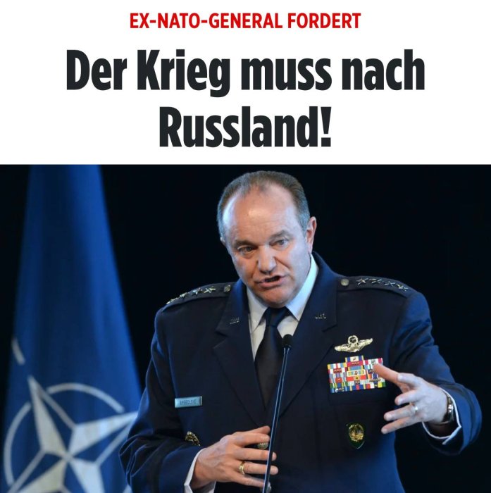 Экс-генерал НАТО требует - война должна прийти в Россию!