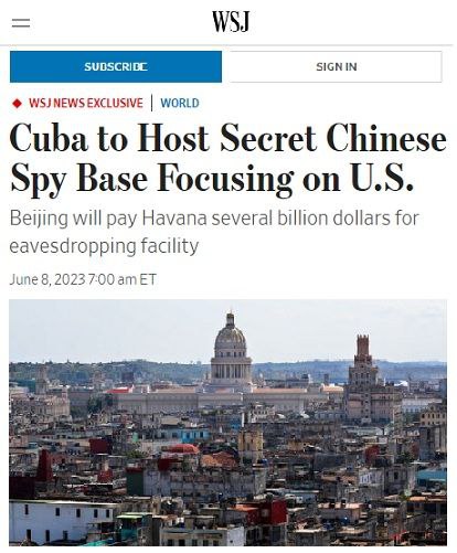 Китай развернет на Кубе секретную базу электронной разведки