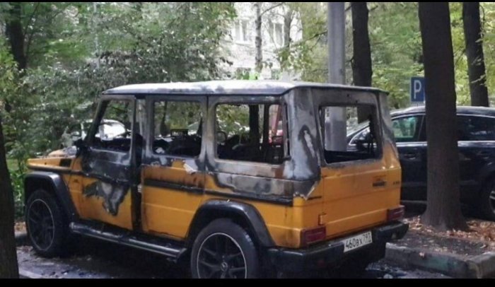 Угонщик случайно сжёг Gelandwagen на востоке Москвы 