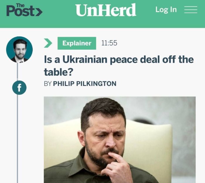 Мирное соглашение с Украиной снято Россией с повестки дня