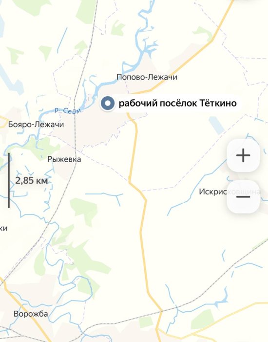 Тревожная информация поступает из района Теткино Курской области Тревожная информация поступает из района Теткино Курской области