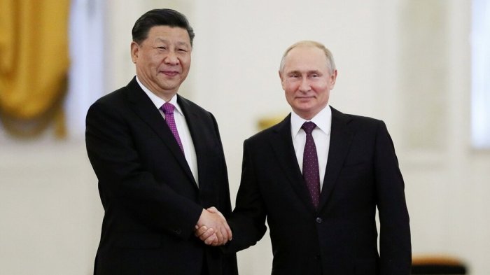 Владимир Путин и Си Цзиньпин начали двусторонние переговоры в Пекине Владимир Путин и Си Цзиньпин начали двусторонние переговоры в Пекине