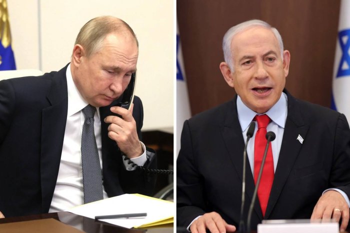 В. Путин провел телефонный разговор с премьером Израиля Нетаньяху, — Кремль В. Путин провел телефонный разговор с премьером Израиля Нетаньяху, — Кремль
