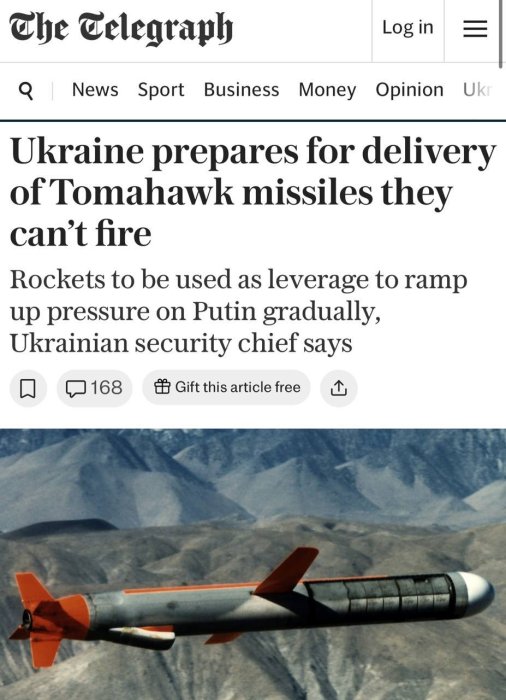 The Telegraph:    Tomahawk   