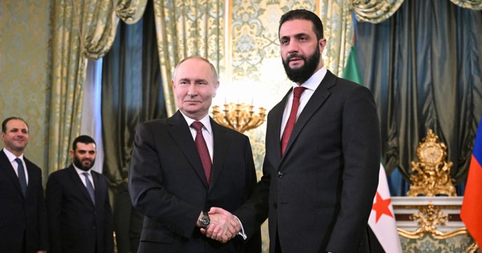 Президент России В. Путин провел первую встречу с главой Сирии Ахмедом аш-Шараа Президент России В. Путин провел первую встречу с главой Сирии Ахмедом аш-Шараа