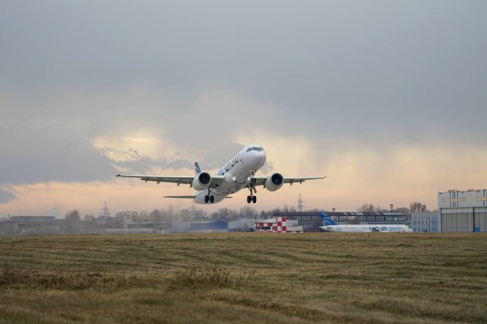 Второй импортозамещенный самолет МС-21 поднялся в воздух в Иркутске Второй импортозамещенный самолет МС-21 поднялся в воздух в Иркутске