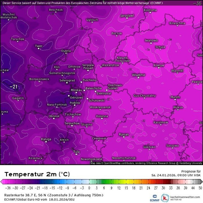 ���������� ������ �� -36�� �������� ����������� �� ����������� ������